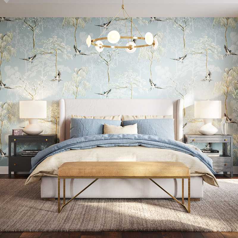 Classic, Traditional, Transitional, Preppy Bedroom Design by Havenly Interior Designer Toussaint