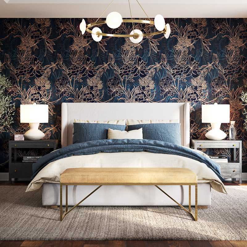 Classic, Traditional, Transitional, Preppy Bedroom Design by Havenly Interior Designer Toussaint