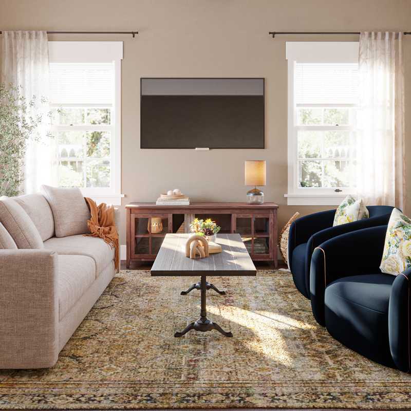 Modern, Classic Contemporary Playroom Design by Havenly Interior Designer Toussaint