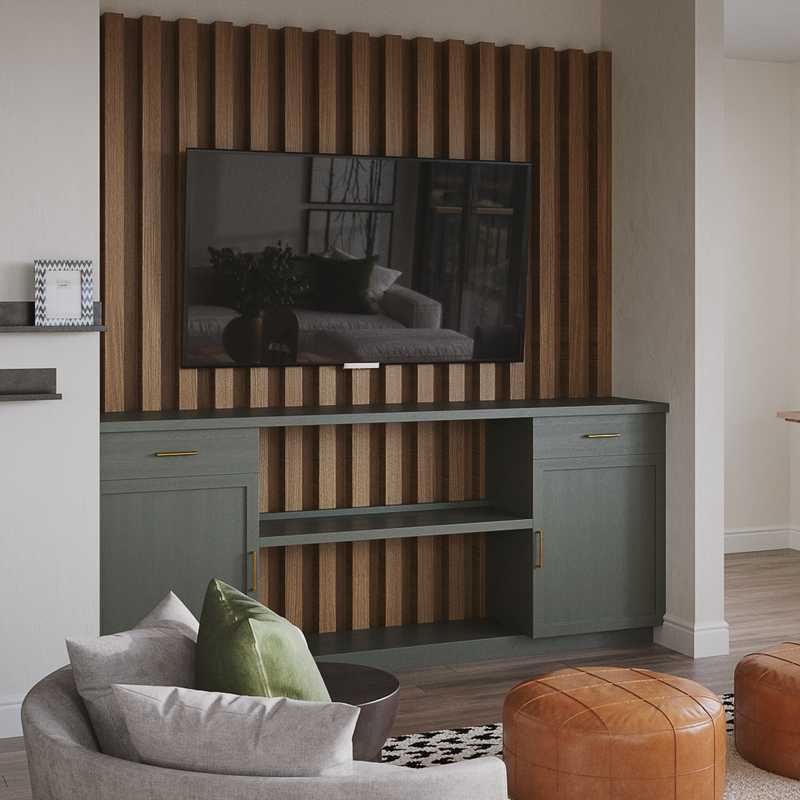 Modern, Bohemian, Rustic Living Room Design by Havenly Interior Designer Ebonee