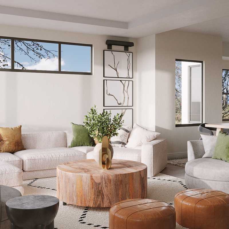 Modern, Bohemian, Rustic Living Room Design by Havenly Interior Designer Ebonee