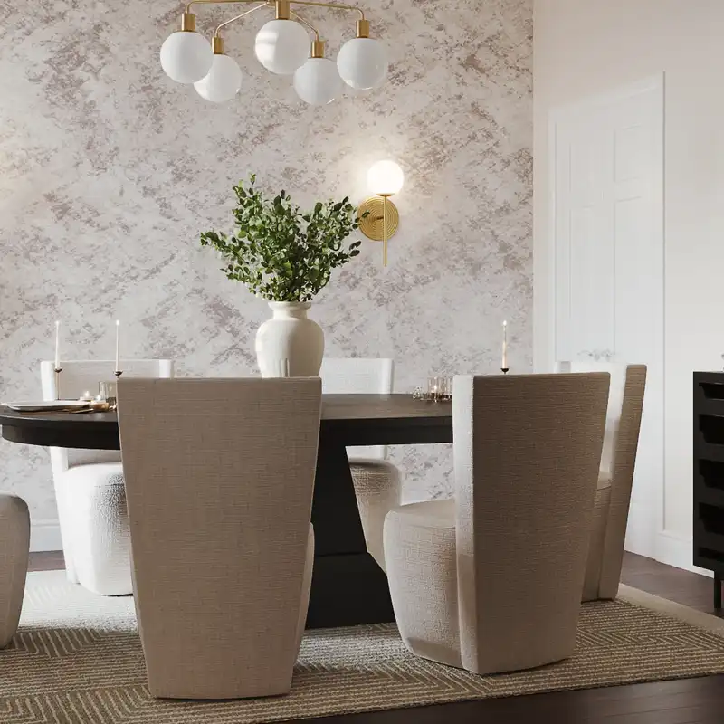Transitional Dining Room Design by Havenly Interior Designer Haley