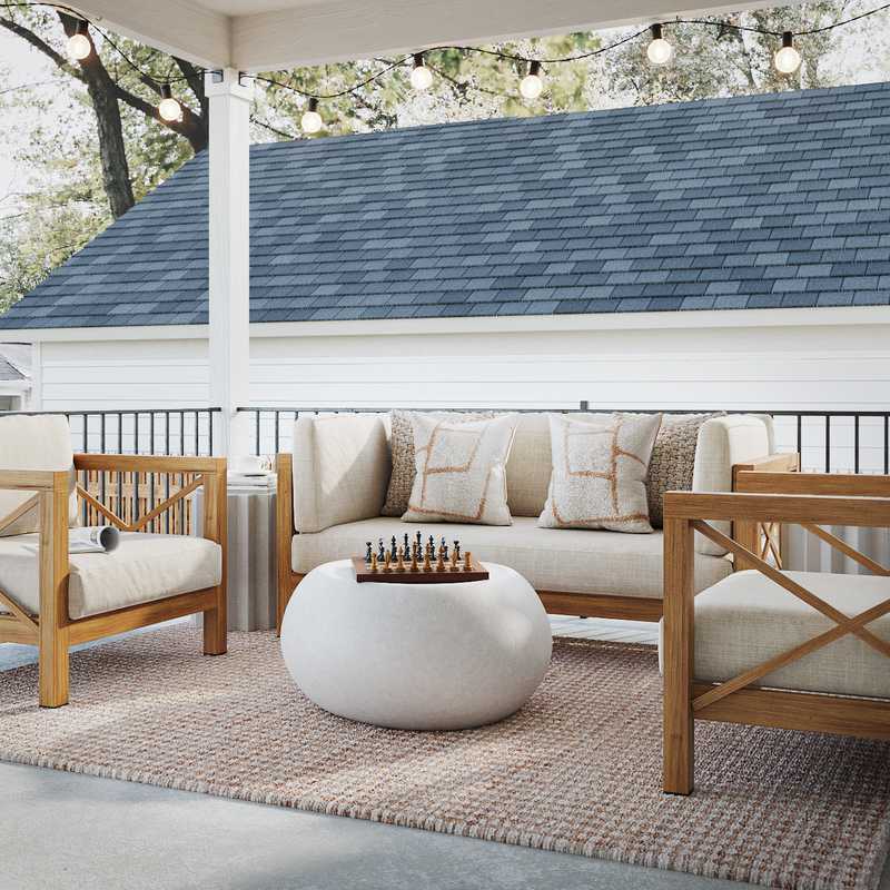 Modern, Midcentury Modern, Minimal Outdoor Space Design by Havenly Interior Designer Briana