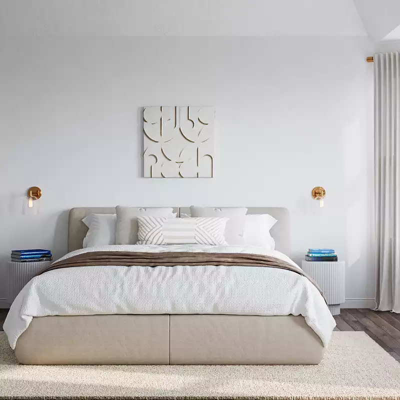 Modern, Minimal, Scandinavian Bedroom Design by Havenly Interior Designer Briana