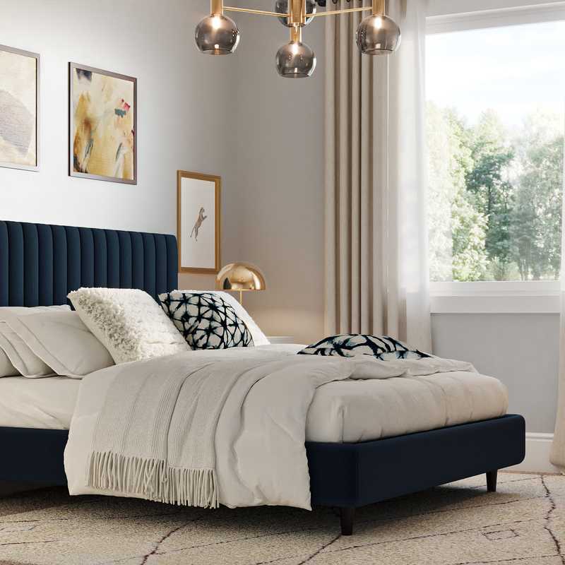 Coastal, Traditional Bedroom Design by Havenly Interior Designer Leah