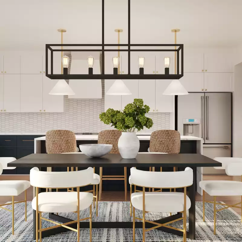Contemporary, Modern, Classic Dining Room Design by Havenly Interior Designer Autumn