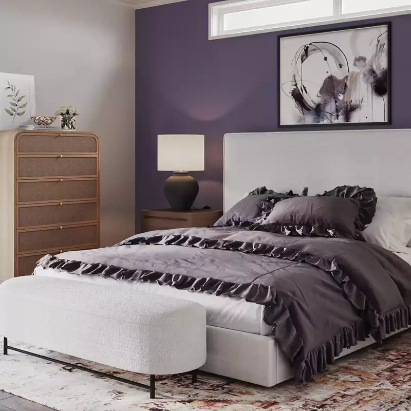 Contemporary, Rustic Bedroom Design by Havenly Interior Designer Haley
