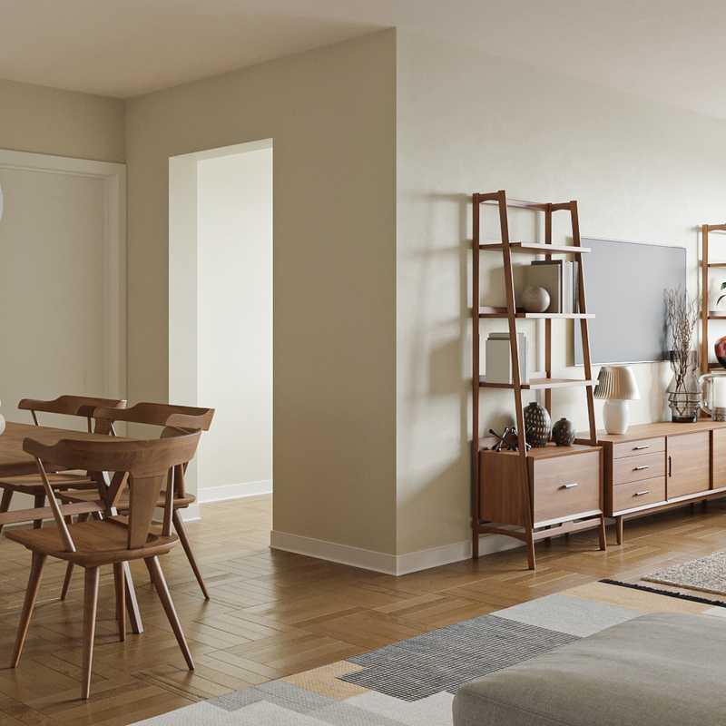 Midcentury Modern Living Room Design by Havenly Interior Designer Maria