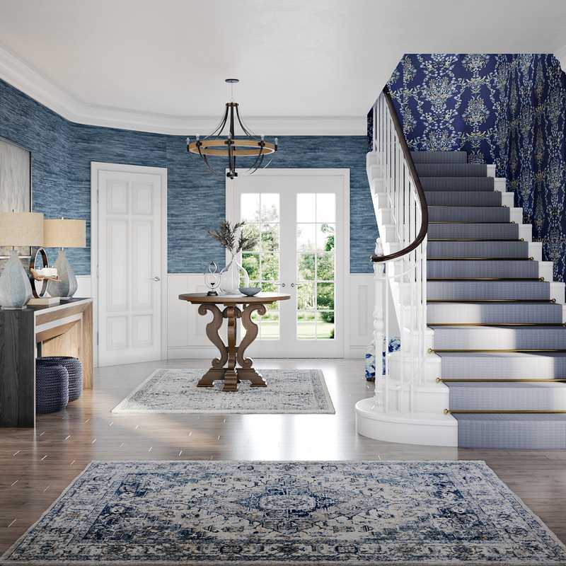 Contemporary, Modern, Classic, Industrial, Traditional, Rustic Entryway Design by Havenly Interior Designer Kim