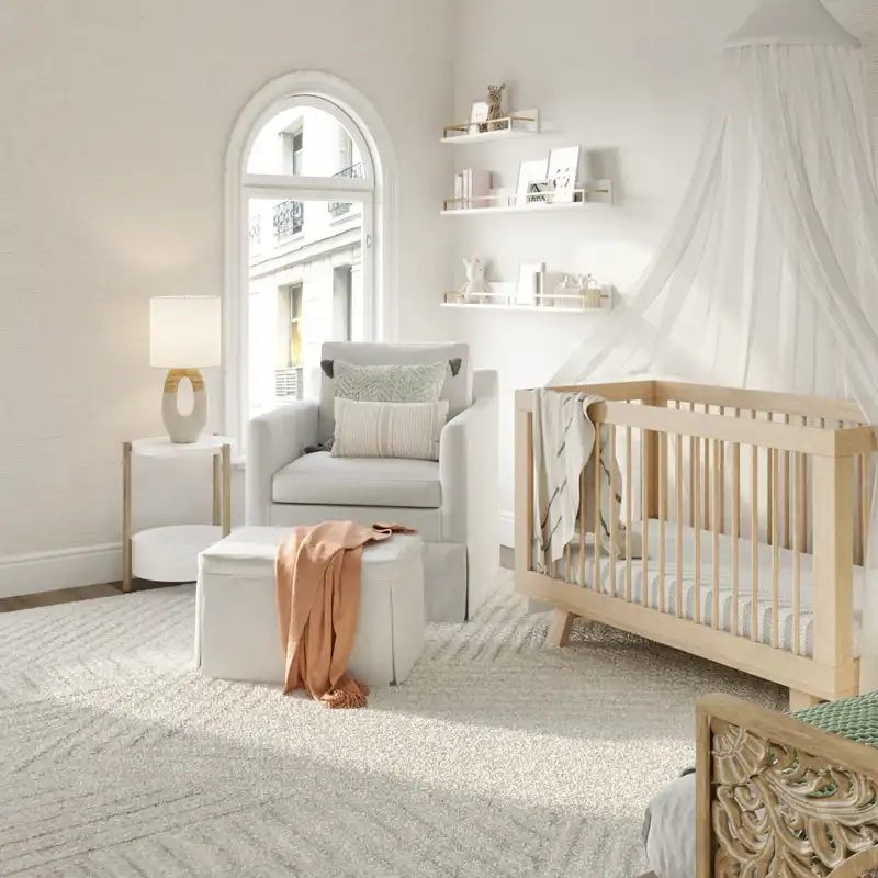 Bohemian, Minimal Nursery Design by Havenly Interior Designer Monica