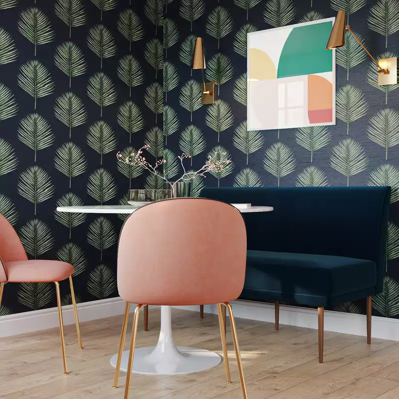 Contemporary, Modern, Eclectic, Bohemian, Midcentury Modern, Preppy, Scandinavian Living Room Design by Havenly Interior Designer Kyra