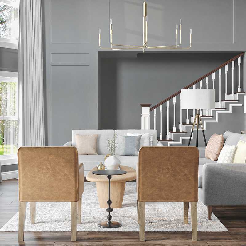 Contemporary, Modern, Classic Living Room Design by Havenly Interior Designer Isabel