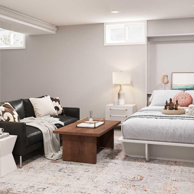 Contemporary, Farmhouse, Minimal Living Room Design by Havenly Interior Designer Maura