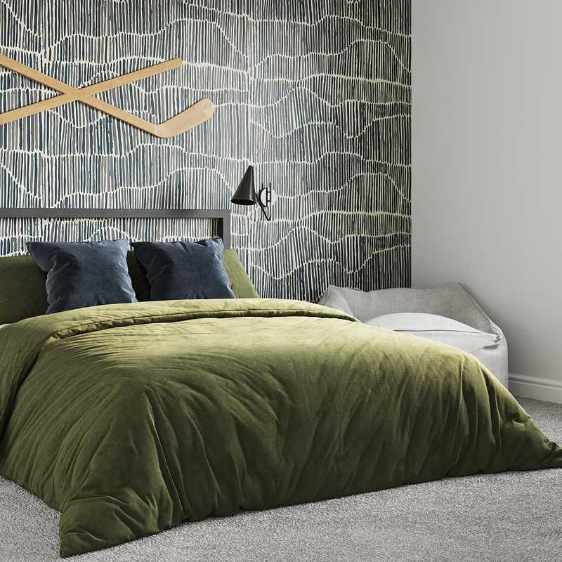 Modern, Industrial Bedroom Design by Havenly Interior Designer Autumn