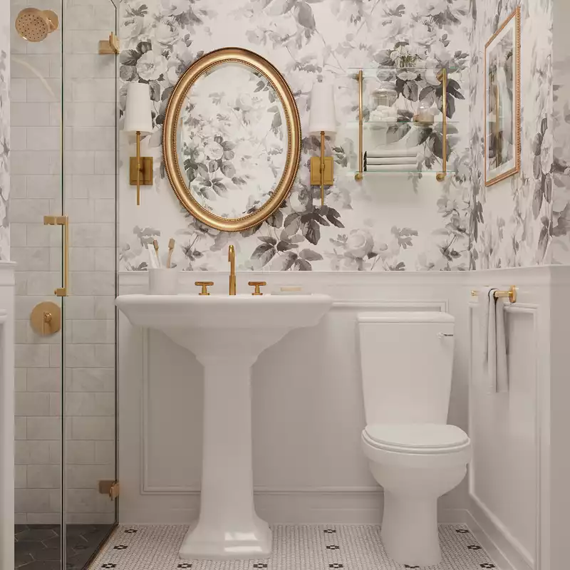 Classic, Traditional, Country Bathroom Design by Havenly Interior Designer Vye