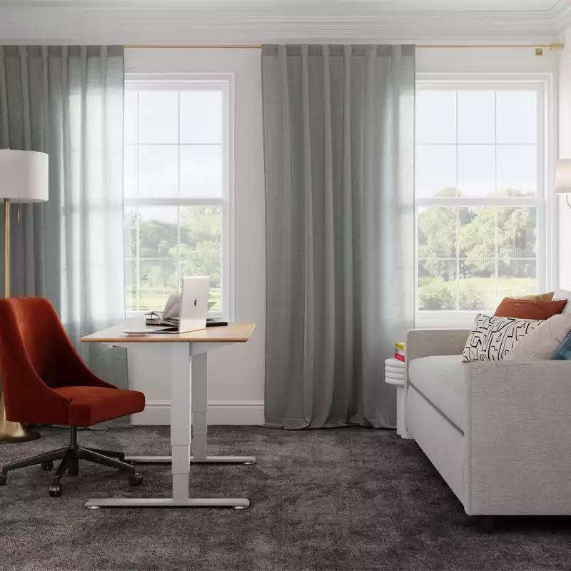 Farmhouse Office Design by Havenly Interior Designer Maura