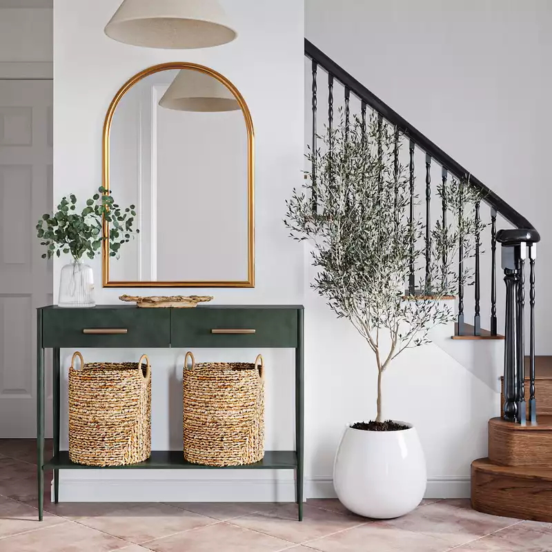 Transitional Entryway Design by Havenly Interior Designer Maura
