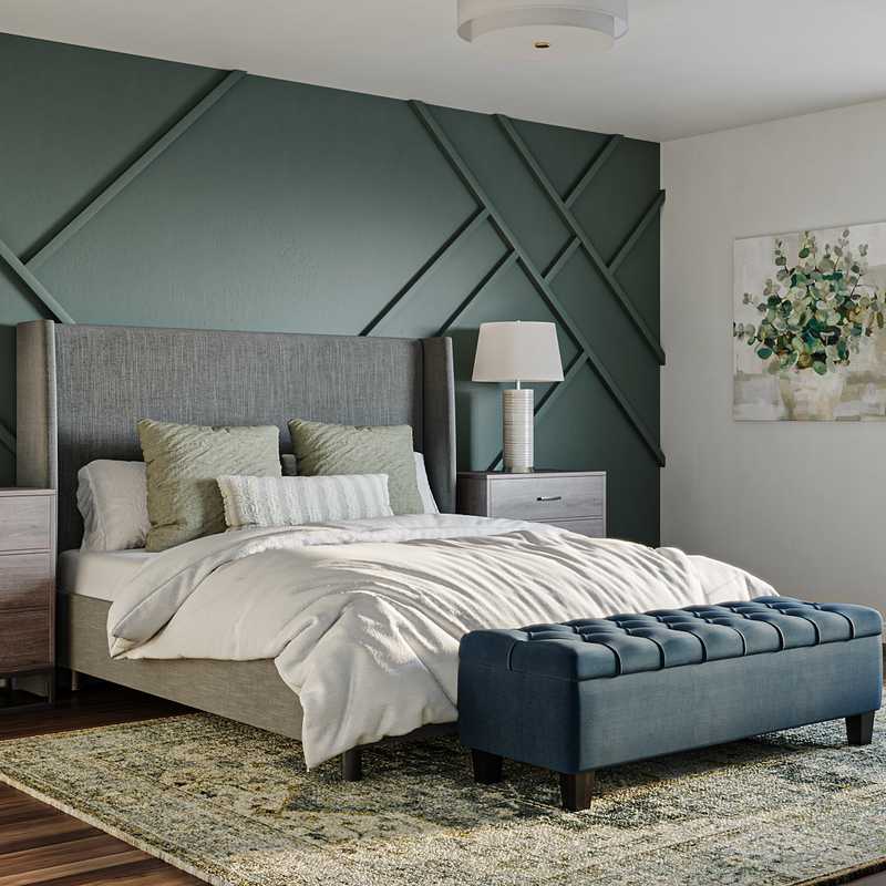 Farmhouse Bedroom Design by Havenly Interior Designer Brookey
