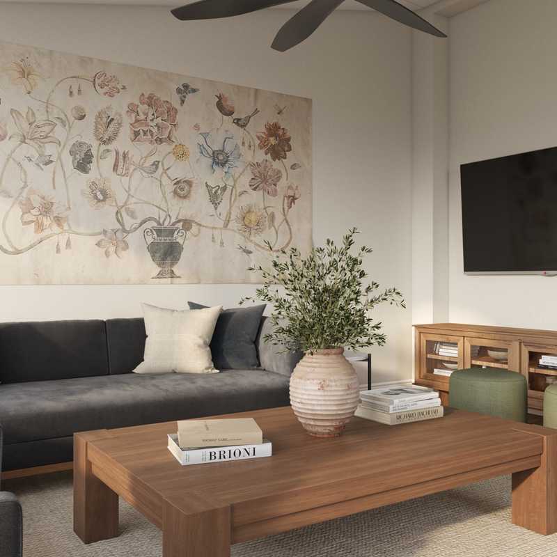 Modern, Classic, Farmhouse, Midcentury Modern Living Room Design by Havenly Interior Designer Autumn