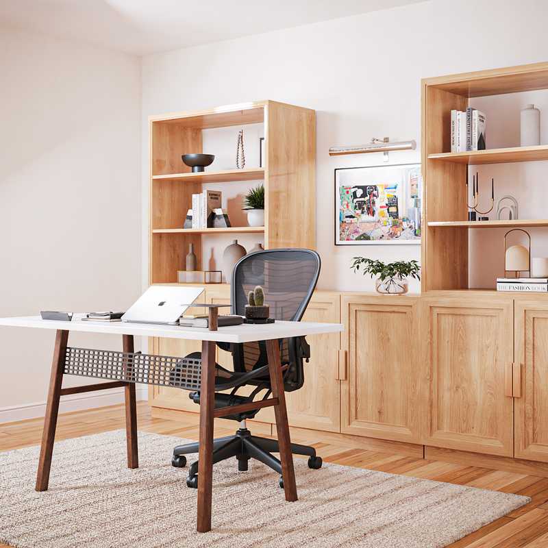Contemporary Office Design by Havenly Interior Designer Kylie