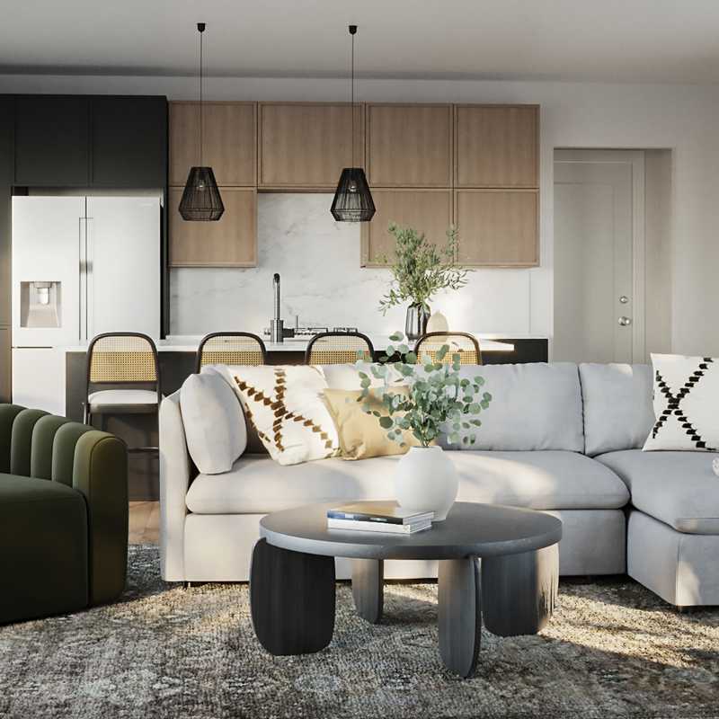 Classic, Transitional, Minimal Living Room Design by Havenly Interior Designer Marisa