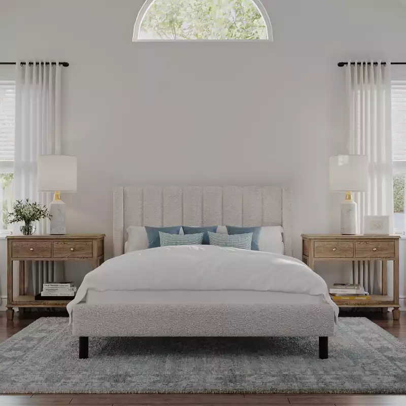 Classic, Coastal, Glam Bedroom Design by Havenly Interior Designer Legacy