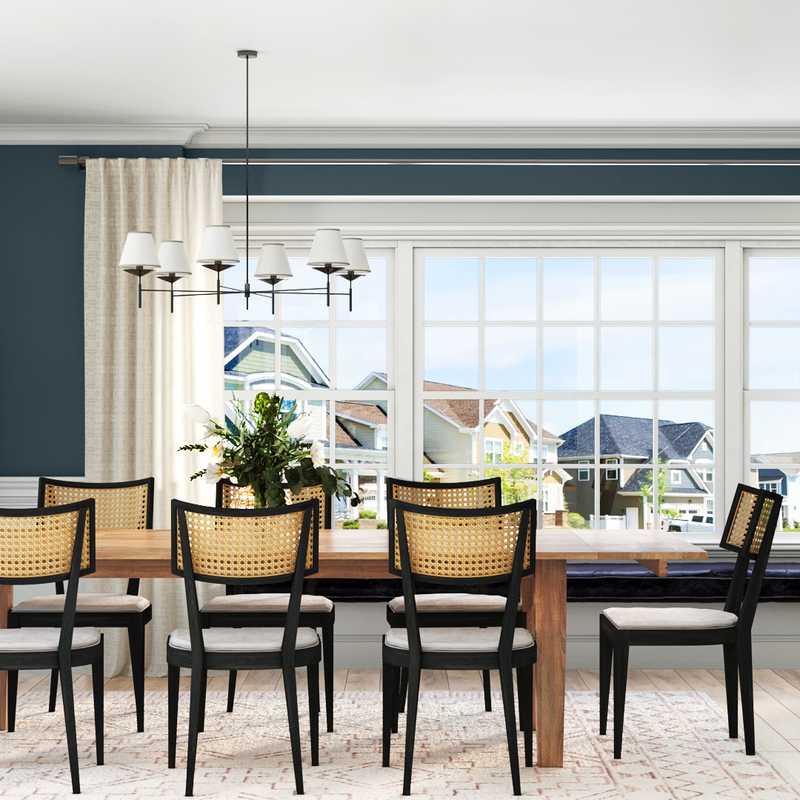 Modern, Bohemian, Traditional, Scandinavian Dining Room Design by Havenly Interior Designer Vye