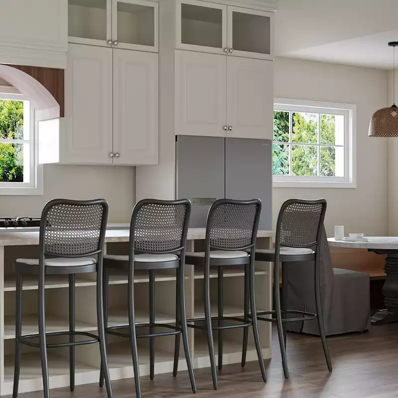 Farmhouse, Rustic, Transitional Living Room Design by Havenly Interior Designer Isabel
