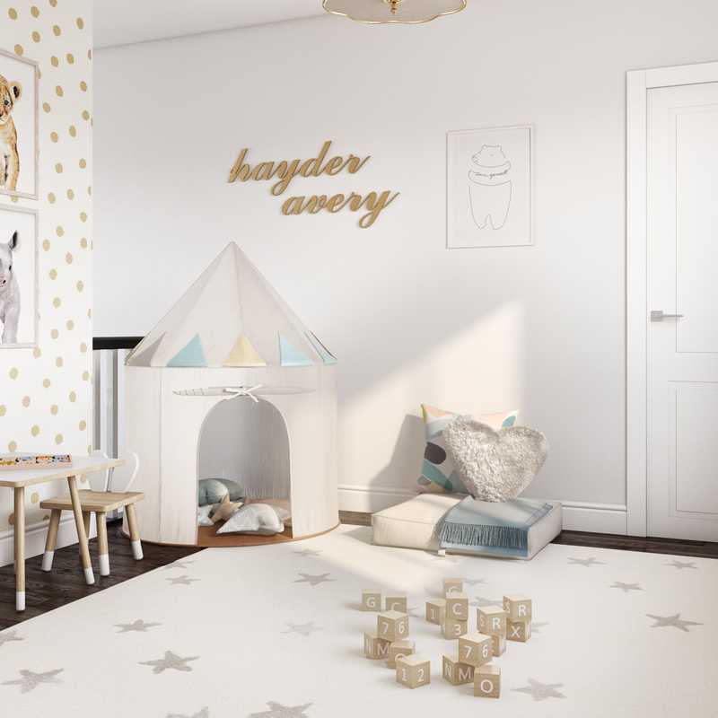 Modern, Classic Living Room Design by Havenly Interior Designer Maura