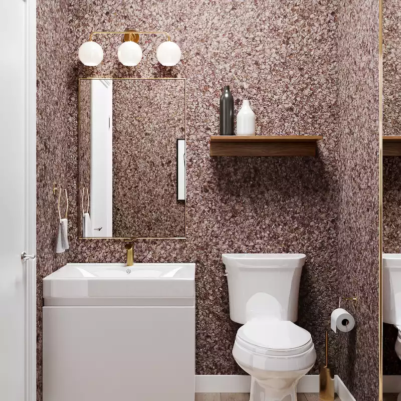 Glam Bathroom Design by Havenly Interior Designer Maura
