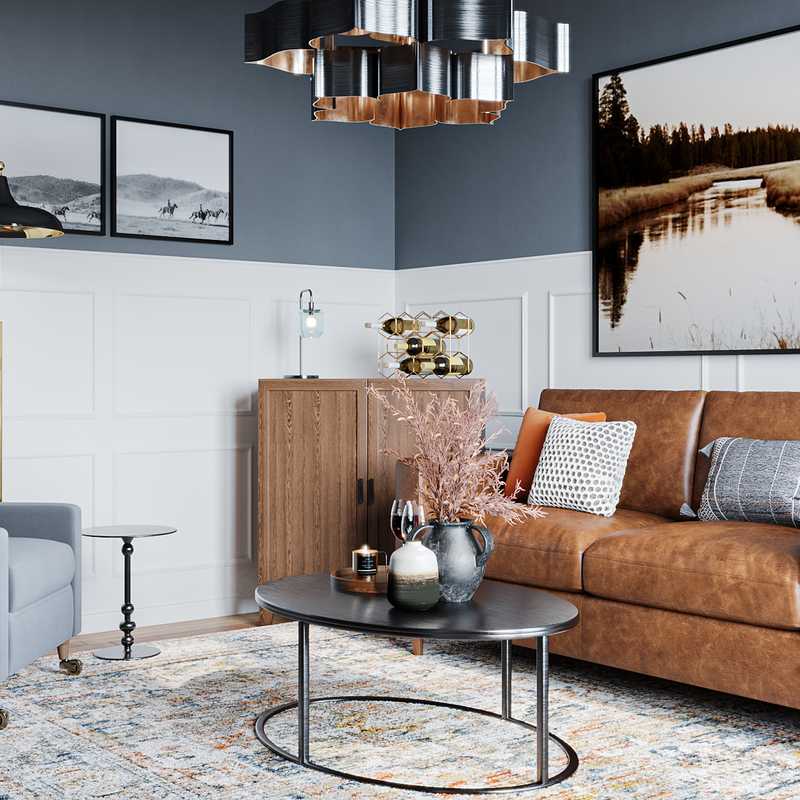 Industrial, Traditional, Farmhouse, Rustic Reading Room Design by Havenly Interior Designer Tracy