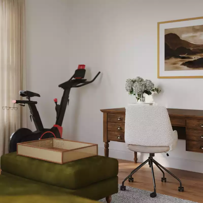 Classic, Eclectic, Library, Vintage Office Design by Havenly Interior Designer Vye