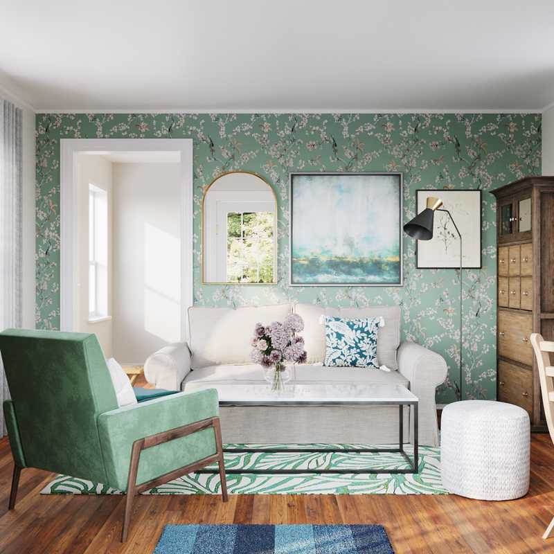 Modern, Transitional Reading Room Design by Havenly Interior Designer Isabel