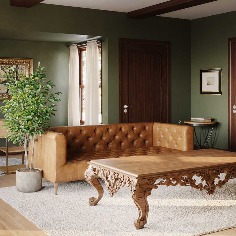 Traditional, Transitional Office Design by Havenly Interior Designer Tara