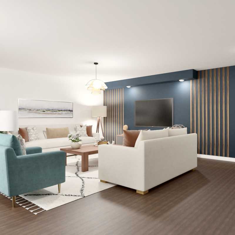 Contemporary, Classic Living Room Design by Havenly Interior Designer Ivanna