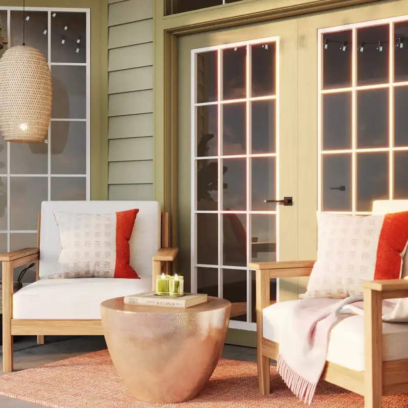 Bohemian, Midcentury Modern Not Sure Yet Design by Havenly Interior Designer Isabel