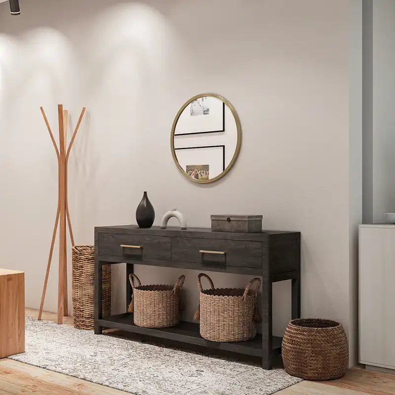 Contemporary, Modern, Classic Entryway Design by Havenly Interior Designer Angie