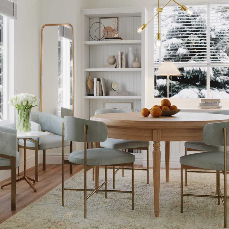 Transitional Dining Room Design by Havenly Interior Designer Florencia