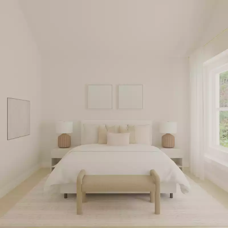 Glam, Minimal Bedroom Design by Havenly Interior Designer Legacy