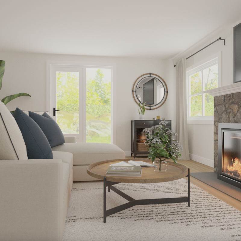 Modern, Transitional Living Room Design by Havenly Interior Designer Vye