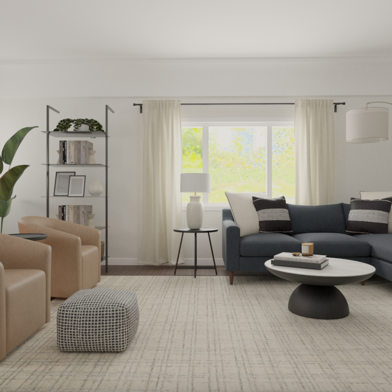 Modern, Classic, Traditional, Transitional Living Room Design by Havenly Interior Designer Vye