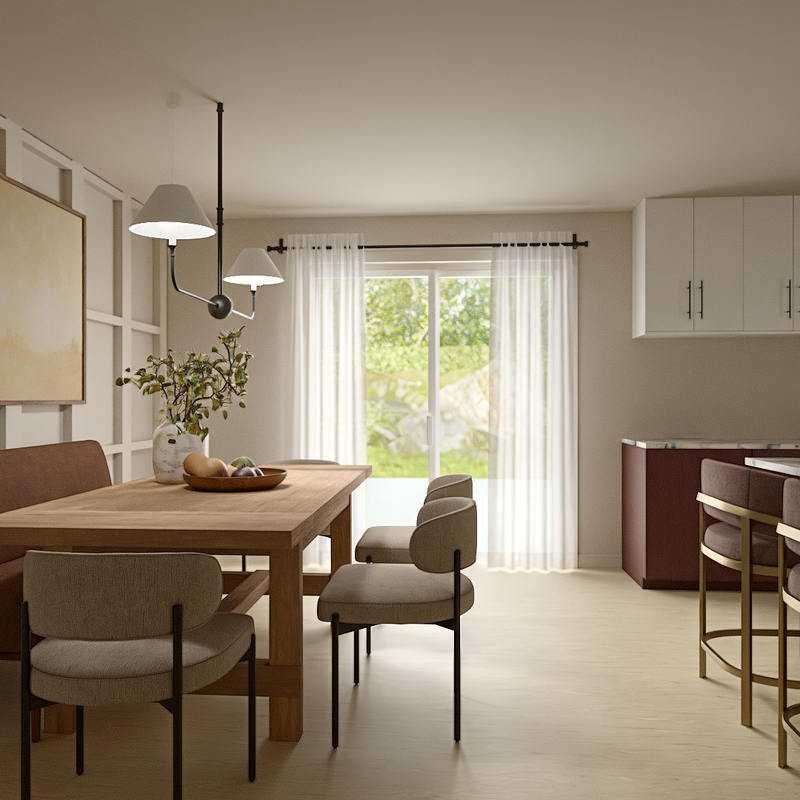 Contemporary, Classic Dining Room Design by Havenly Interior Designer Angie