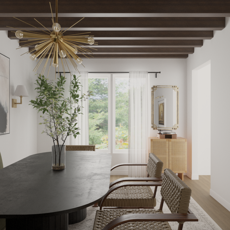 Midcentury Modern Dining Room Design by Havenly Interior Designer Tara