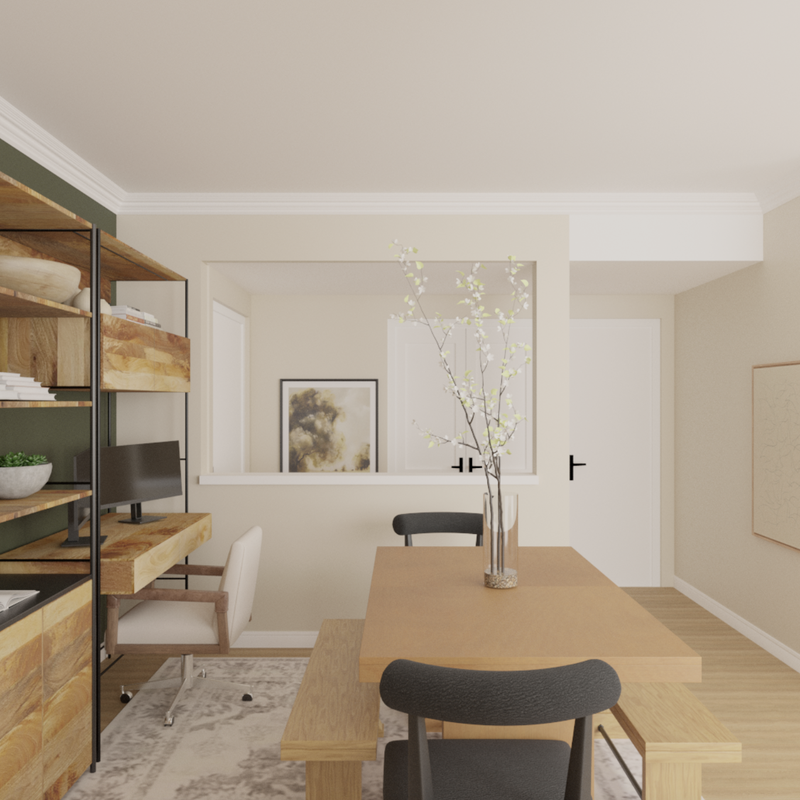 Transitional Dining Room Design by Havenly Interior Designer Tara