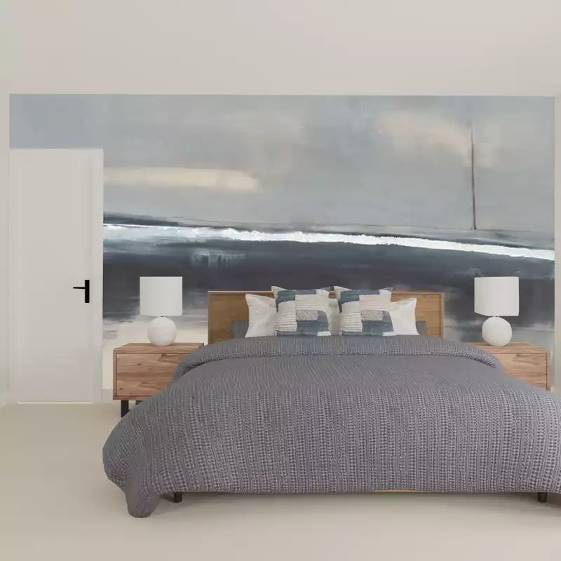 Bohemian, Midcentury Modern, Scandinavian Bedroom Design by Havenly Interior Designer Austin