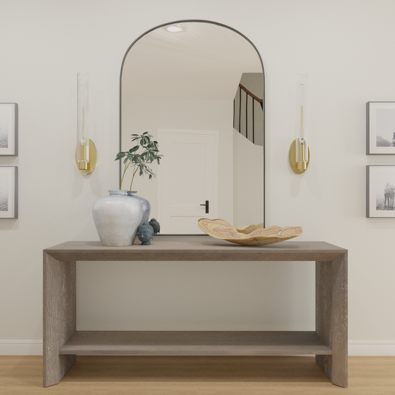 Rustic, Transitional Entryway Design by Havenly Interior Designer Alyssa