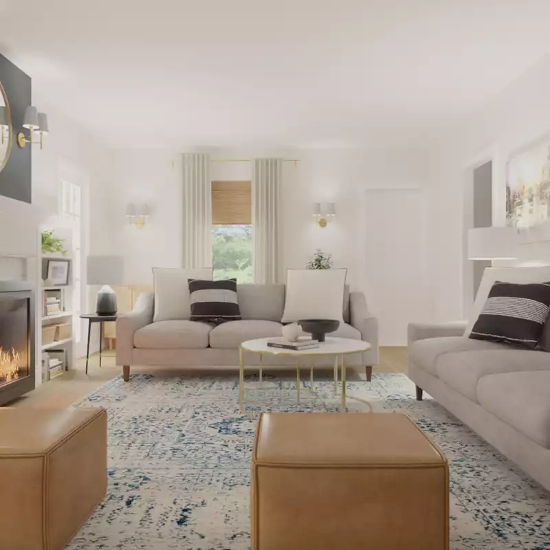 Midcentury Modern, Scandinavian Living Room Design by Havenly Interior Designer Vye