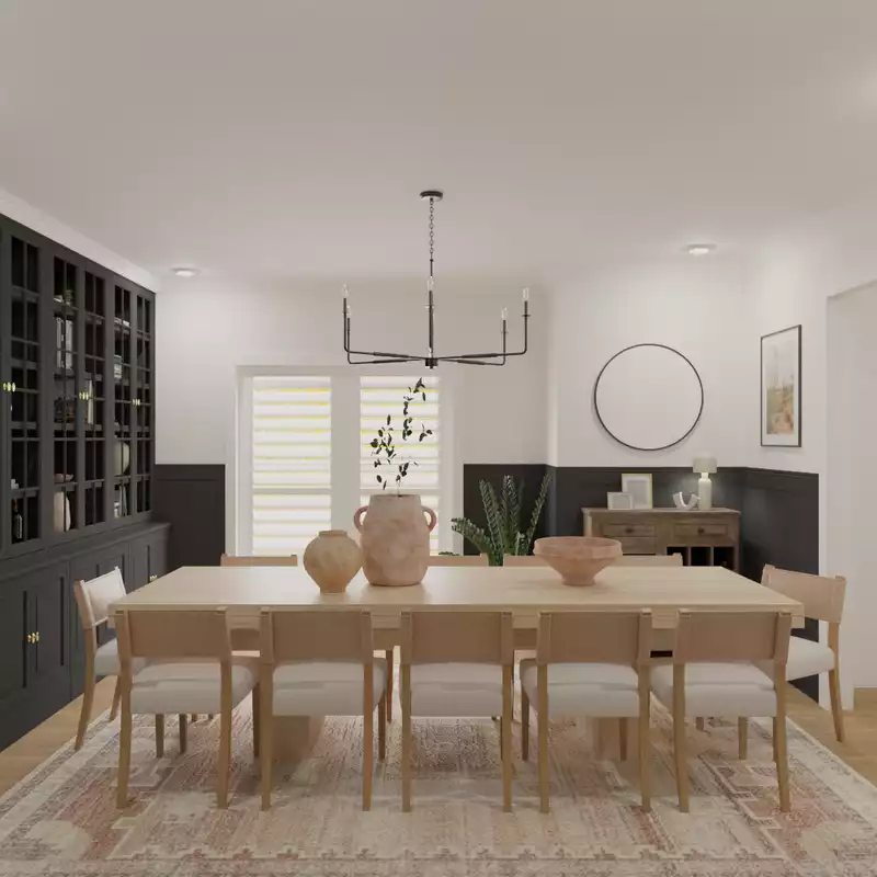 Modern, Bohemian, Southwest Inspired Dining Room Design by Havenly Interior Designer Toussaint