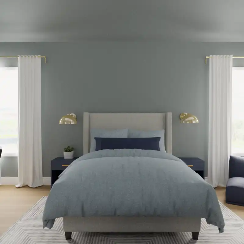 Contemporary, Modern, Transitional Bedroom Design by Havenly Interior Designer Jaliah
