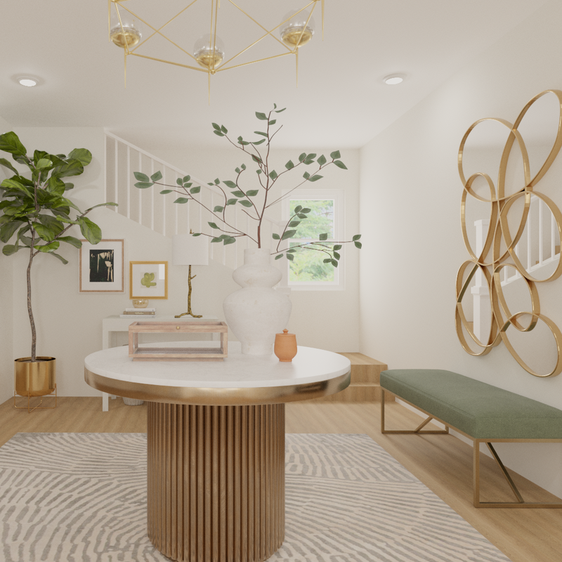 Glam, Transitional Bedroom Design by Havenly Interior Designer Toussaint
